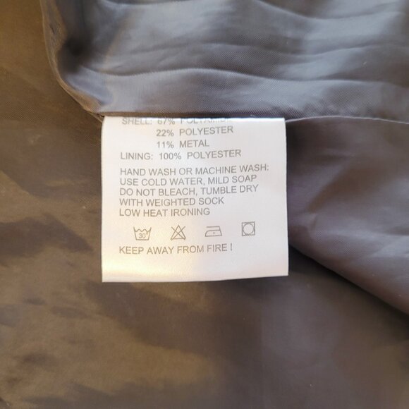 Fall Trench Coat, Rain Coat, Winter over Jacket, Size 46, Size M - Picture 8 of 12